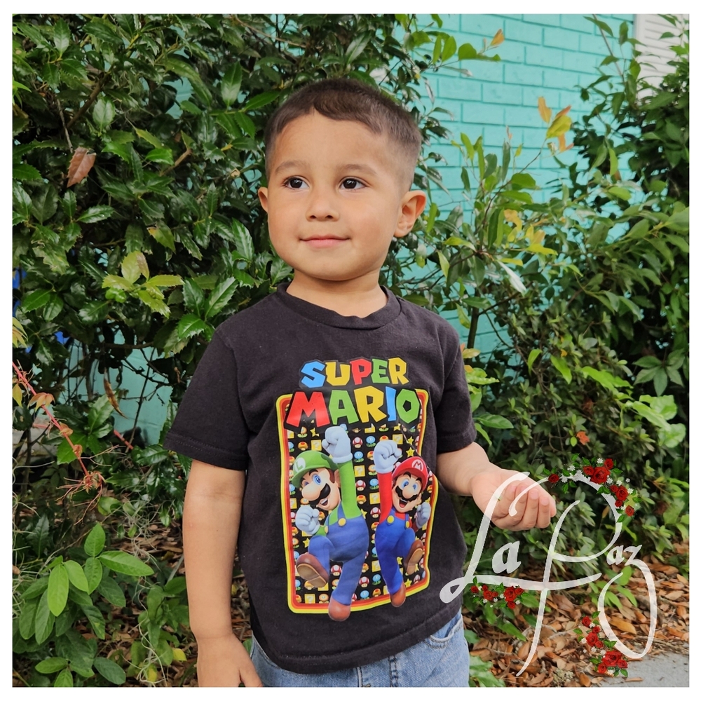 Mario bros tshirt toddler size